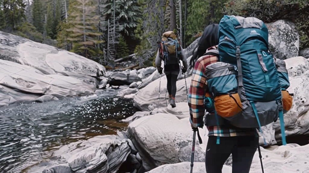 Hiking in the mountains
